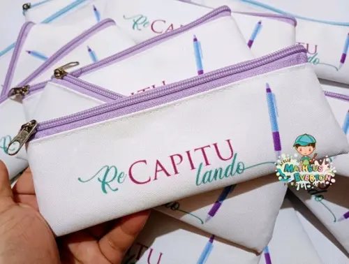 45 Estojos Slim Tam:19x7cm, Personalizamos com Sua Logo