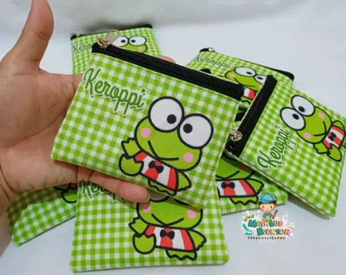 45 Porta Moedas Keroppi Tamanho: 10x12cm