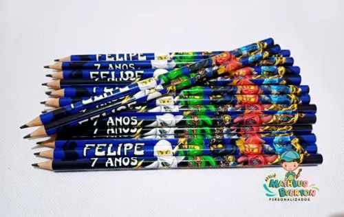 50 Lapis Personalizado Ninjago