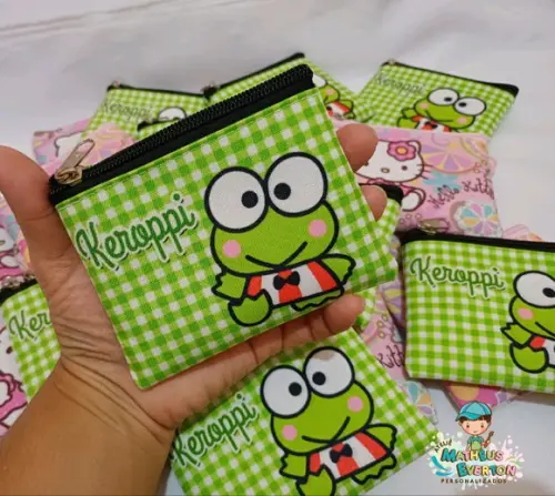 50 Porta Moedas Hello Kitty Tamanho: 10x12cm