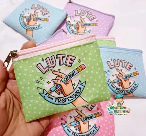 50 Porta Moedas Personalizado Dia dos Professores