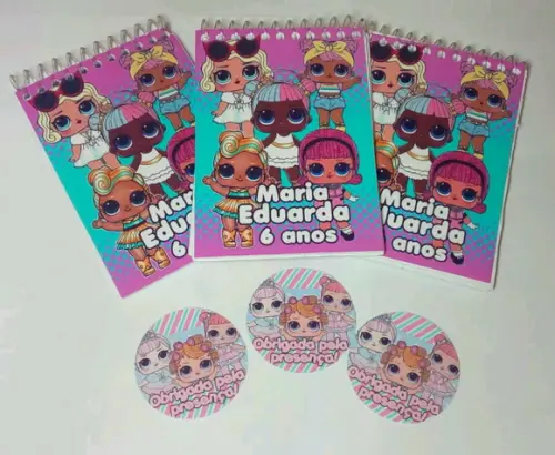 60 Bloquinho Personalizado Lol Surprinse