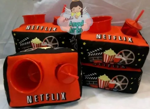 Almofada De Pipoca - Tema Netflix