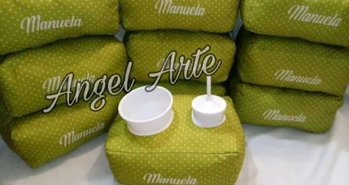 Almofada De Pipoca - Tema Poá Verde