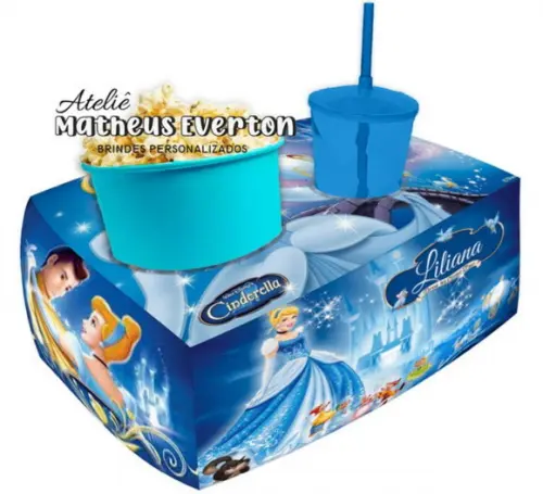 Almofada de Pipoca Personalizada Cinderela
