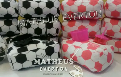 Almofada de Pipoca Personalizada Futebol Faço Outros Temas