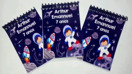 Bloquinho Personalizado Astronalta com 50 Folhinhas