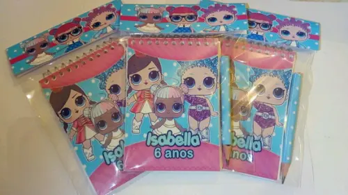 Bloquinho Personalizado Lol + Mini Lápis
