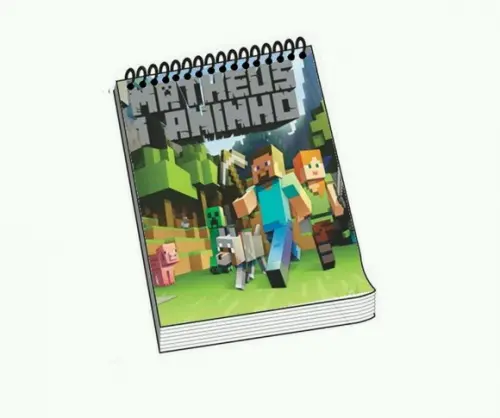 Bloquinho Personalizado Minecraft