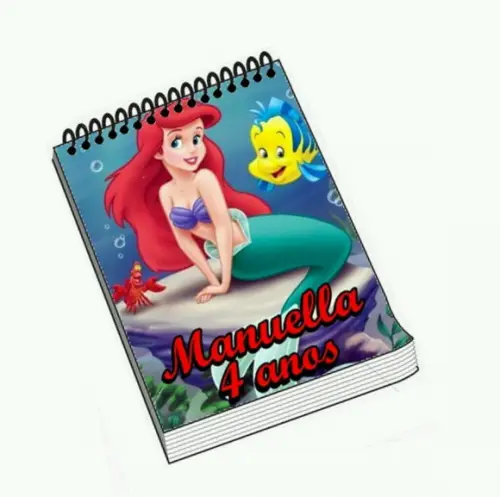 Bloquinho Personalizado Pequena Sereia