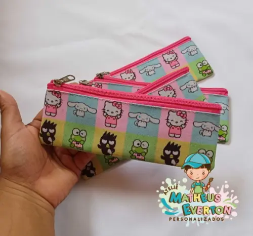 Estojo Slim Personalizado Hello Kitty Tam: 19x7