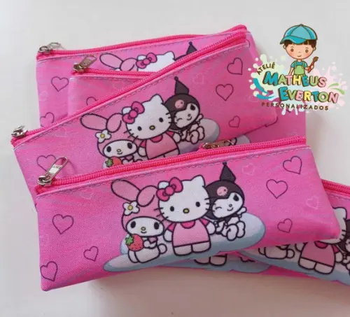 Estojo Slim Personalizado Hello Kitty Tam: 19x7