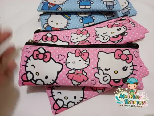 Estojo Slim Personalizado Hello Kitty Tam: 19x7