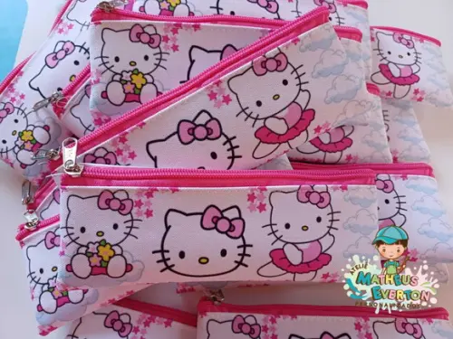 Estojo Slim Personalizado Hello Kitty Tam: 19x7
