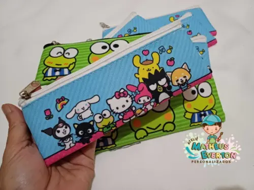 Estojo Slim Personalizado Hello Kitty Tam: 19x7