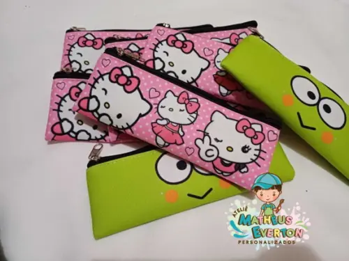 Estojo Slim Personalizado Hello Kitty Tam: 19x7