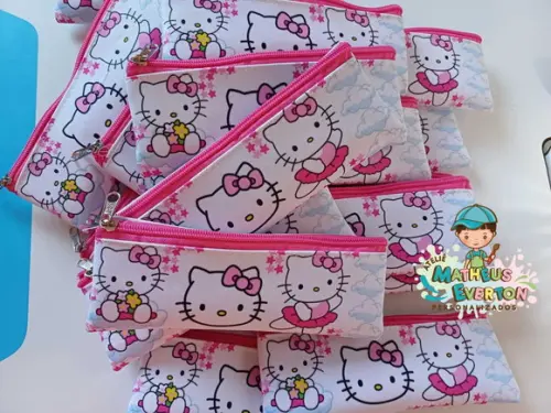 Estojo Slim Personalizado Hello Kitty Tam: 19x7