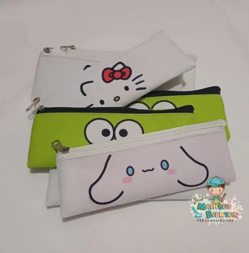 Estojo Slim Personalizado Hello Kitty Tam: 19x7