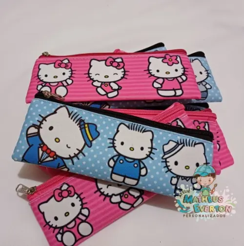 Estojo Slim Personalizado Hello Kitty Tam: 19x7