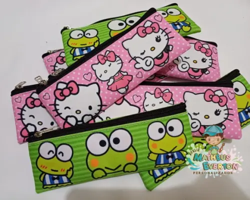 Estojo Slim Personalizado Hello Kitty Tam: 19x7