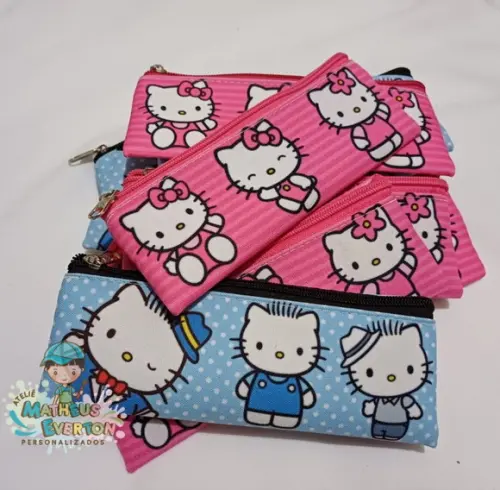 Estojo Slim Personalizado Hello Kitty Tam: 19x7
