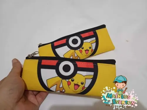 Estojo Slim Personalizado Pikachu (pokémon) Tamanho 19x7