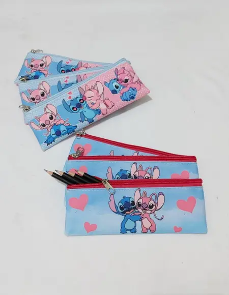 Estojo Slim Personalizado Stitch Tamanho 19x7