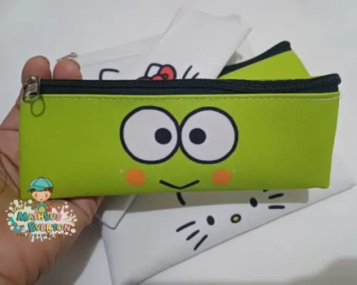 Estojos Slim Personalizado Hello Kitty Tam: 19x7