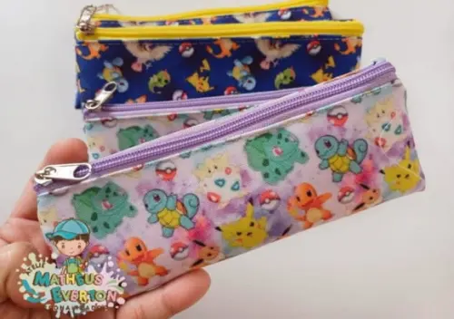 Estojos Slim Personalizado Pokémon Tam: 19x7