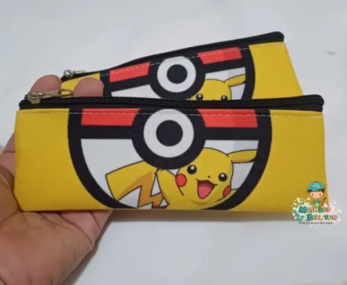Estojos Slim Personalizado Pokémon Tam: 19x7