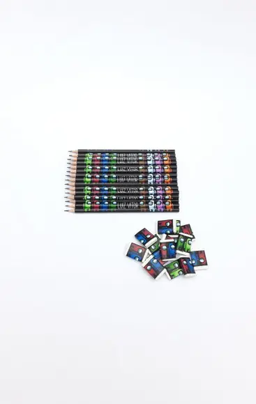 Kit com 2 Lapis e 1 Borracha Personalizado