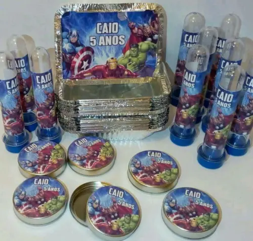 Kit Festa Personalizada Hérois de Mavel