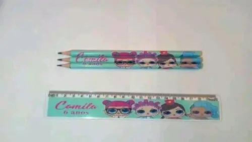 Kit Lápis e Régua da Lol
