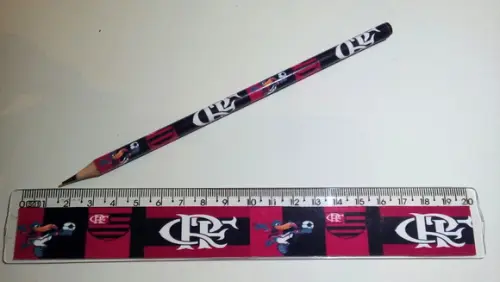 Kit Lápis e Régua Personalizado Futebol