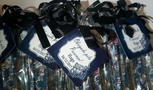Kit Lápis e Régua Personalizado Esquadrão Suicida