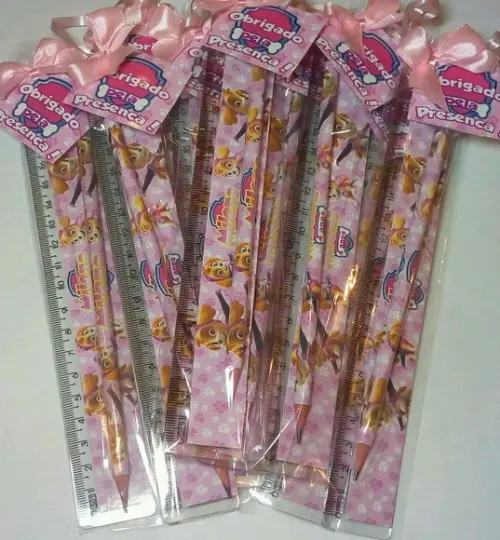 Kit Lapis E Regua Personalizado Skye