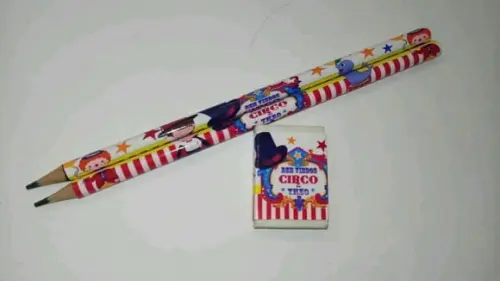 Lapis Borracha Personalizado Tema Circo