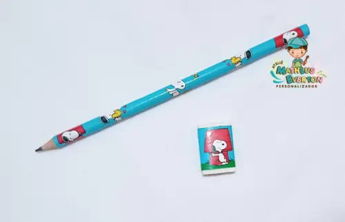 Lapis Borracha Personalizado Tema Snoopy