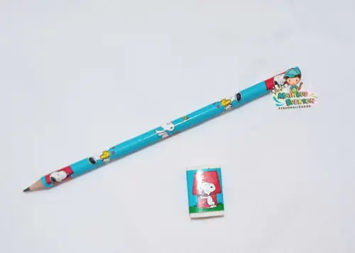 Lapis Borracha Personalizado Tema Snoopy