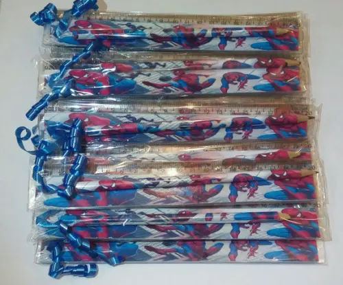 Lápis e Régua Personalizado Homem Aranha