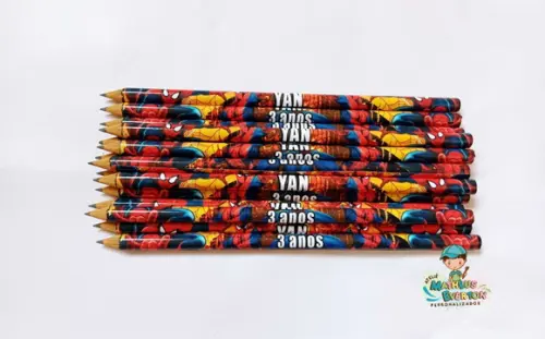 Lápis Personalizado Homem Aranha