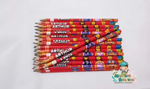 Lápis Personalizado Lego