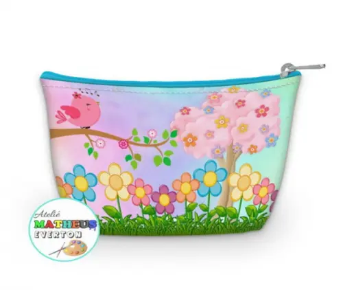 Necessaire Jardim Encantado (faço Outros Temas)
