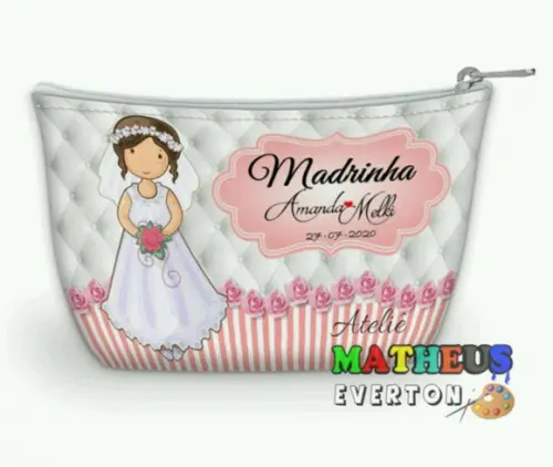 Necessaire Madrinha Noivado, Casamento, Bodas, 15 Anos