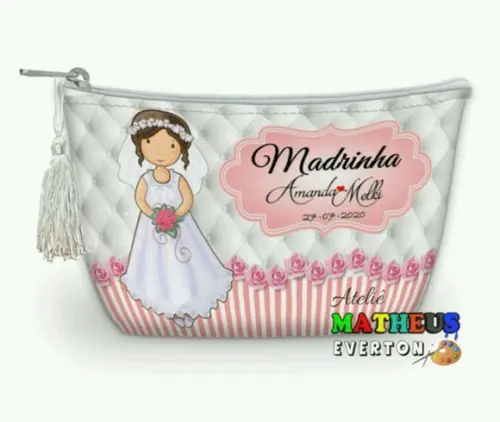 Necessaire Madrinha Noivado, Casamento, Bodas, 15 Anos