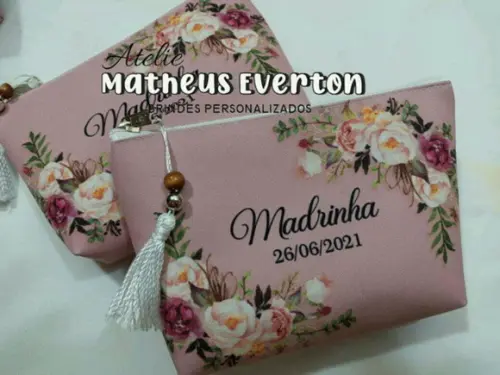 Necessaire Madrinha Noivado, Casamento, Bodas, 15 Anos