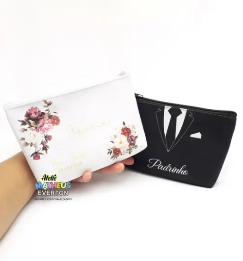 Necessaire noivo e noiva personalizada