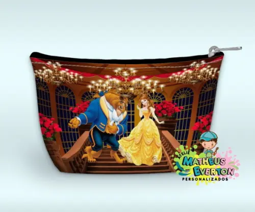 Necessaire Personalizada Bela e a Fera