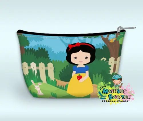 Necessaire Personalizada Branca de Neve Cute (faço Outros).