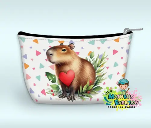 Necessaire Personalizada Capivara (faço Outros Temas).
